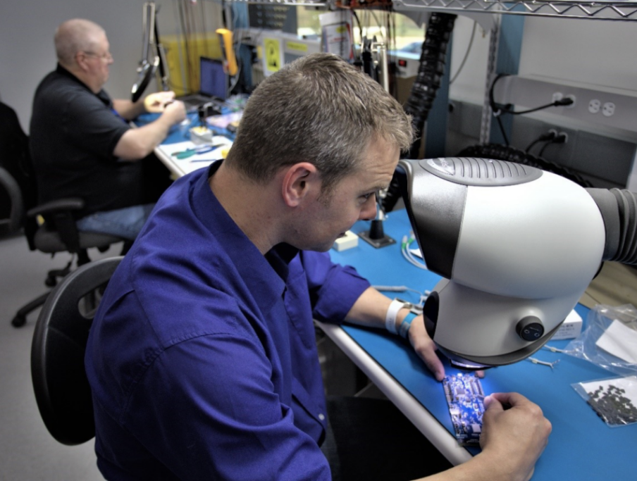 Man working on parts