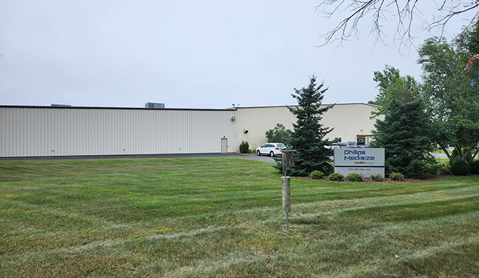 Phillips Medisize location in Eau Claire, Wisconsin.