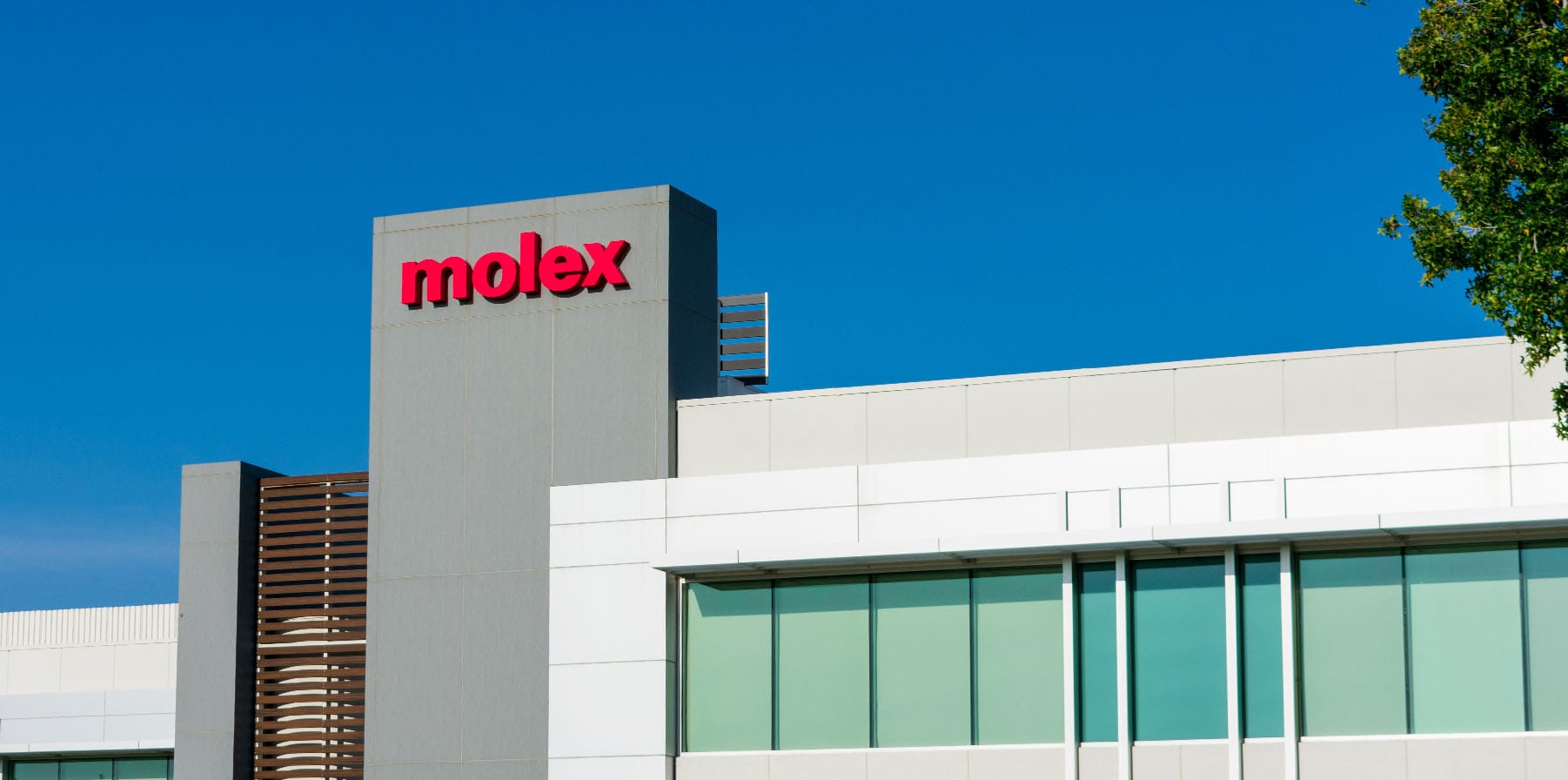 Exterior view of Molex headquarters in Silicon Valley